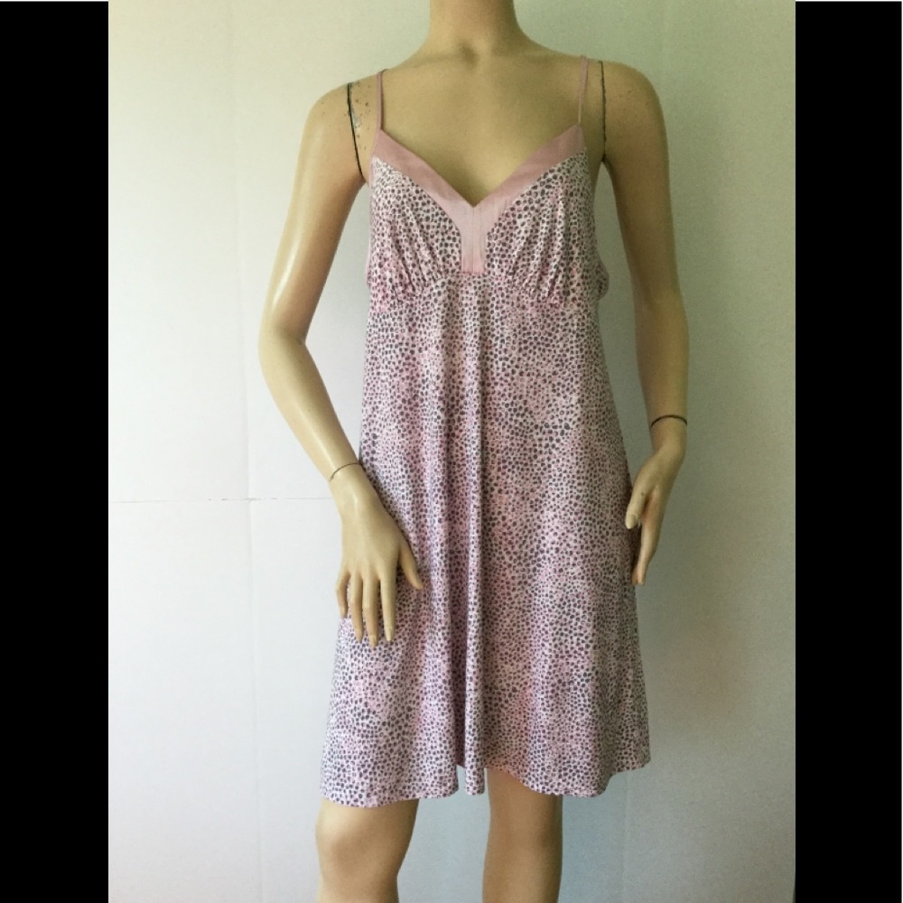 Alfani Intimates Lg pink and gray silky chemise